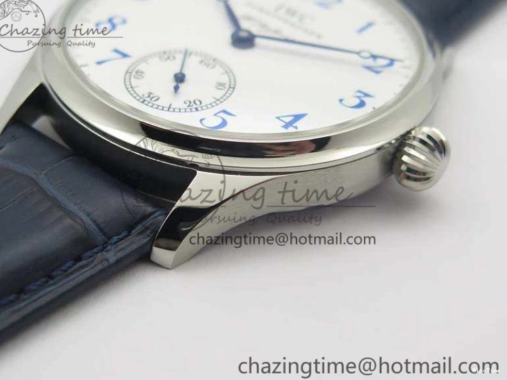 MIROTIME 0701 Portuguese Fa Jones IW544203 SS GSF 1:1 Best Edition White Dial On Leather Strap Trendsetting 7235